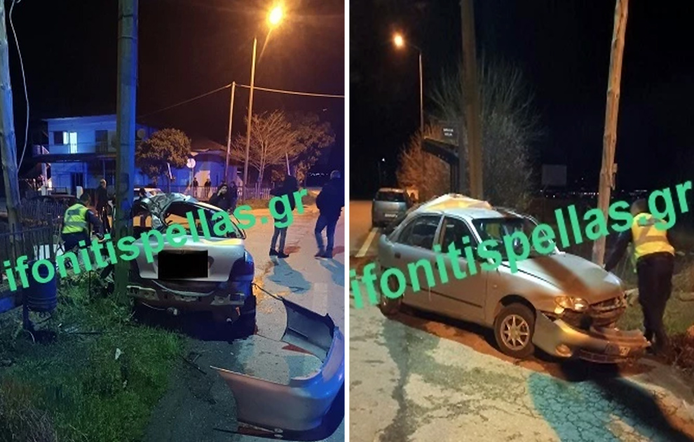 Τροχαίο με νεκρούς 20χρονο και 21χρονο και έναν σοβαρά τραυματία – Τραγωδία κοντά στην Αριδαία
