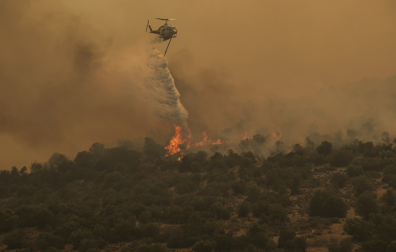 Φωτιά τώρα στη Βοιωτία &#8211; Κινητοποιήθηκαν επίγειες και εναέριες δυνάμεις