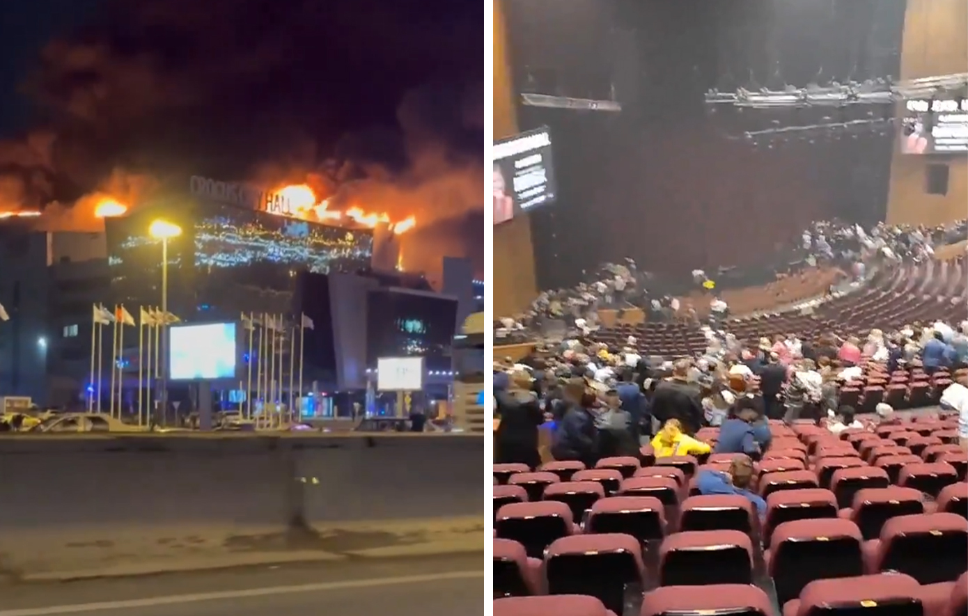 Μακελειό σε συναυλιακό χώρο στη Μόσχα &#8211; Δεκάδες νεκροί, στις φλόγες το κτήριο και φόβοι για κατάρρευση