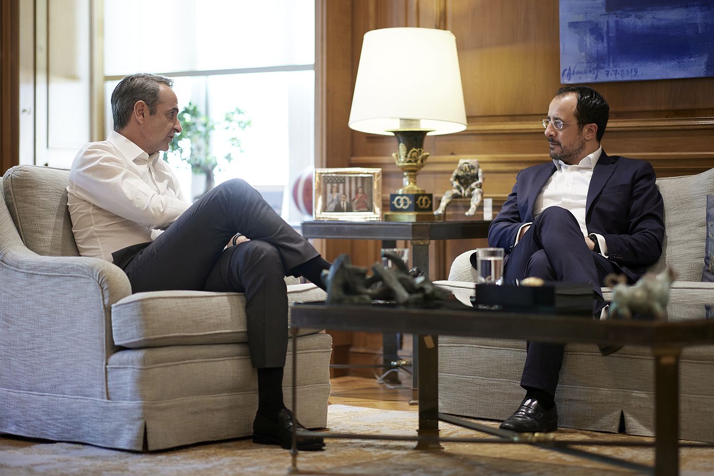 Τετ α τετ του Μητσοτάκη – Χριστοδουλίδη με κύριο θέμα το Κυπριακό
