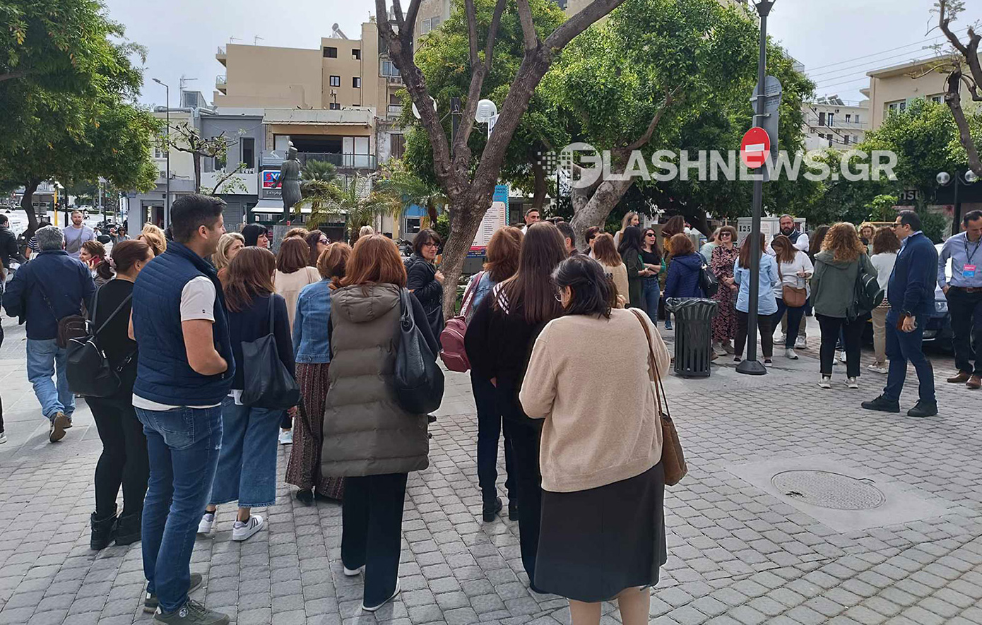 Ήχησε το 112 για μεγάλο σεισμό στα Χανιά, εκκενώθηκαν δημόσιες υπηρεσίες – Σε εξέλιξη η άσκηση «Μίνωας»