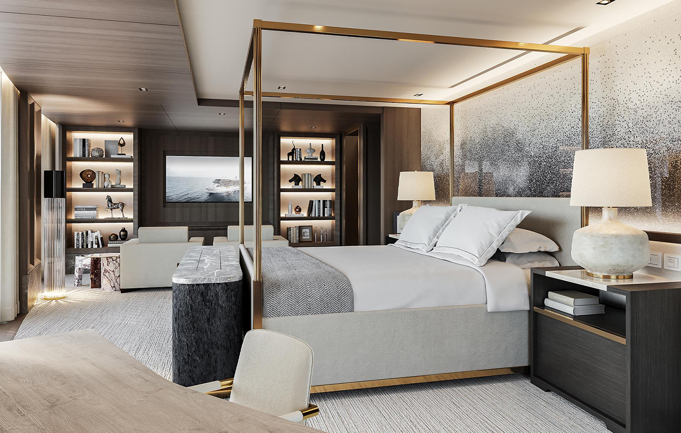 Μέσα σε μια σουίτα κρουαζιερόπλοιου αξίας 10.300 ευρώ τη βραδιά