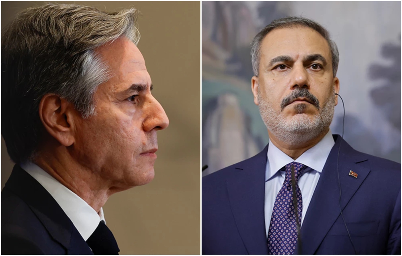 Τηλεφωνική επικοινωνία του τούρκου ΥΠΕΞ Χακάν Φιντάν με τον αμερικανό ομόλογό του Άντονι Μπλίνκεν για τη Γάζα