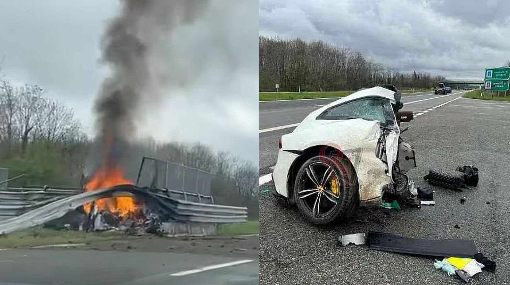 Τρομακτικό τροχαίο με Ferrari στην Ιταλία &#8211; Ένας 40χρονος dj και ένα μοντέλο κάηκαν ζωντανοί
