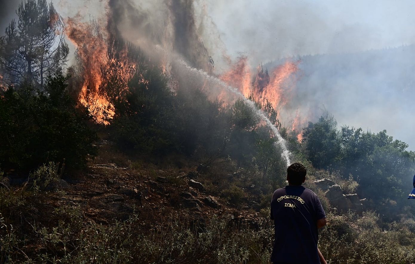 Μέσα σε ένα 24ωρο εκδηλώθηκαν 61 πυρκαγιές σύμφωνα με την Πυροσβεστική