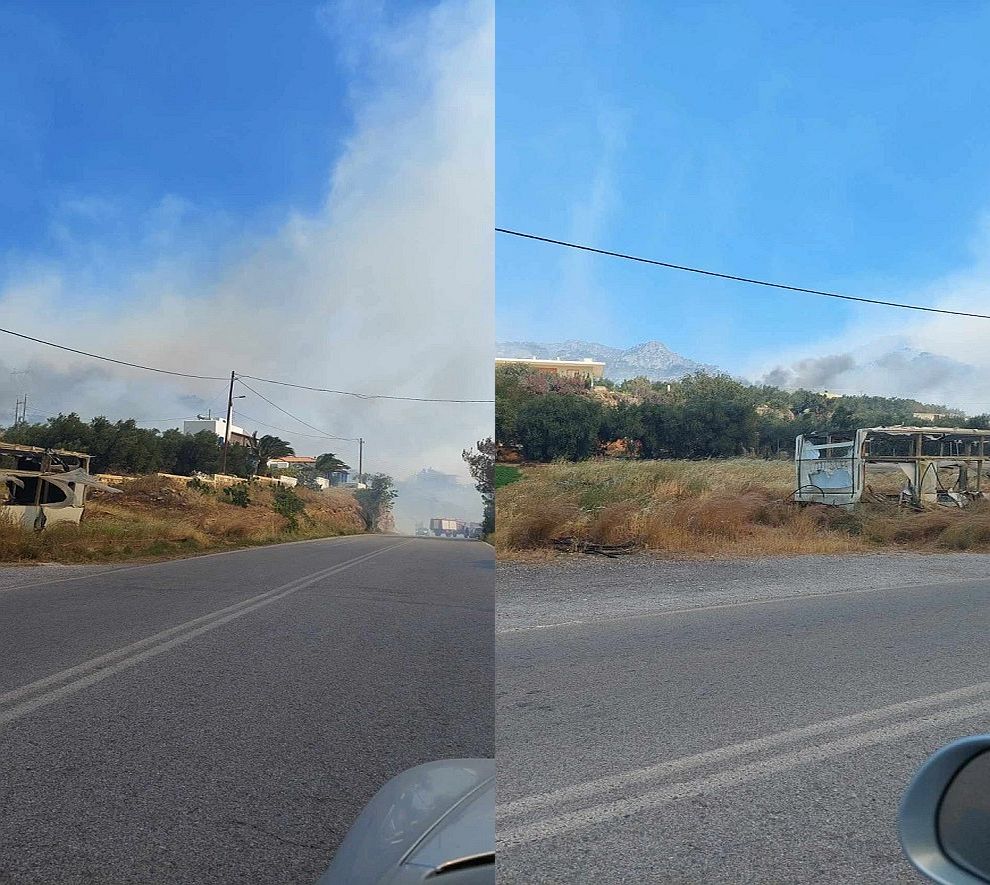 Υπό μερικό έλεγχο η φωτιά στην Ιεράπετρα &#8211; Έγιναν στάχτη 2.000 στρέμματα στον Μαύρο Κόλυμπο