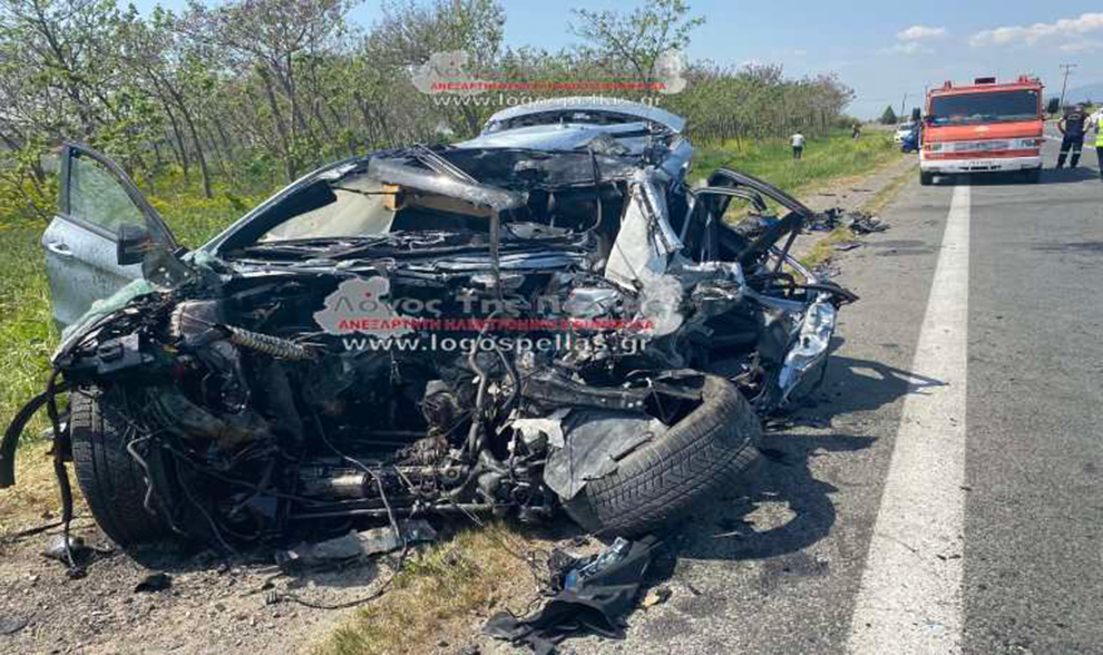 Θανατηφόρο τροχαίο στα Γιαννιτσά: Νεκρός οδηγός ΙΧ που συγκρούστηκε μετωπικά με φορτηγό – Η τραγική ειρωνία