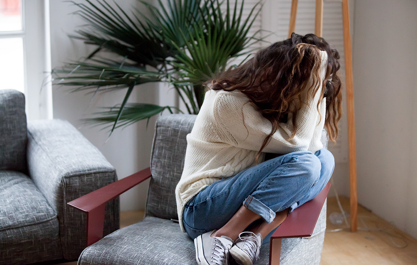 Στενοχωρημένη γυναίκα Στενοχωρημένη γυναίκα