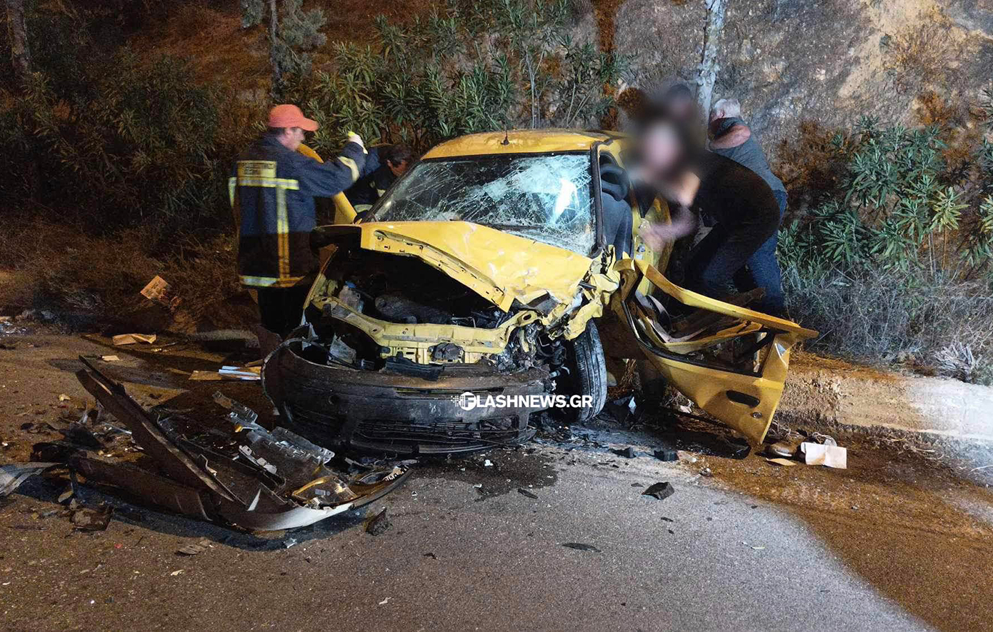 Σφοδρή σύγκρουση ΙΧ στα Χανιά με έναν νεκρό και τραυματίες – Σοκαριστικές εικόνες