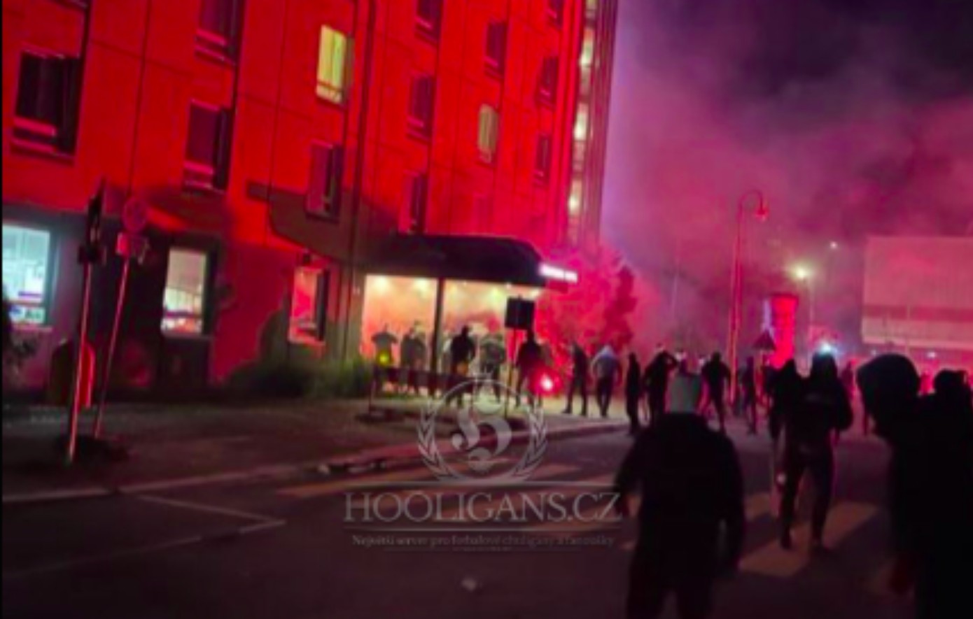Επεισόδια στο Βερολίνο: Εικόνες από την επίθεση στο ξενοδοχείο των οπαδών του Παναθηναϊκού