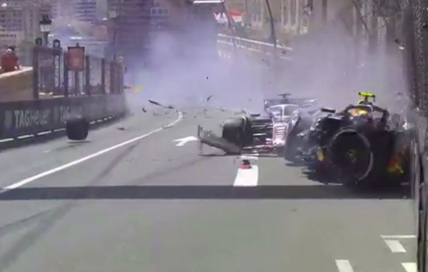 Formula 1: Χάος στο Μονακό με τη σφοδρή σύγκρουση του Πέρεζ με τους Μάγκνουσεν &#8211; Χούλκενμπεργκ