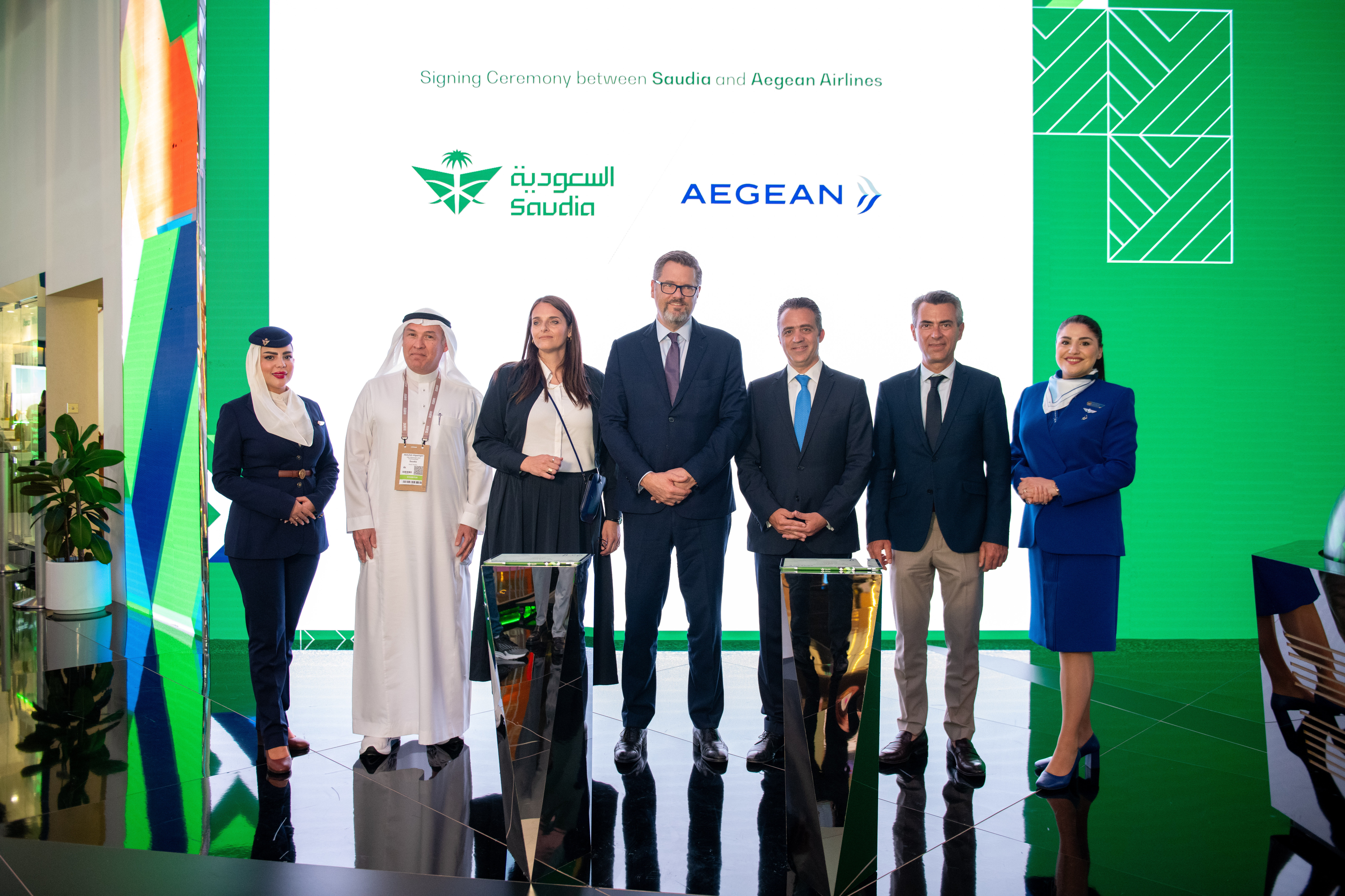 AEGEAN – Saudia: Συνεργασία για πτήσεις κοινού κωδικού κατά τη διάρκεια της Arabian Travel Market 2024, στο Ντουμπάι