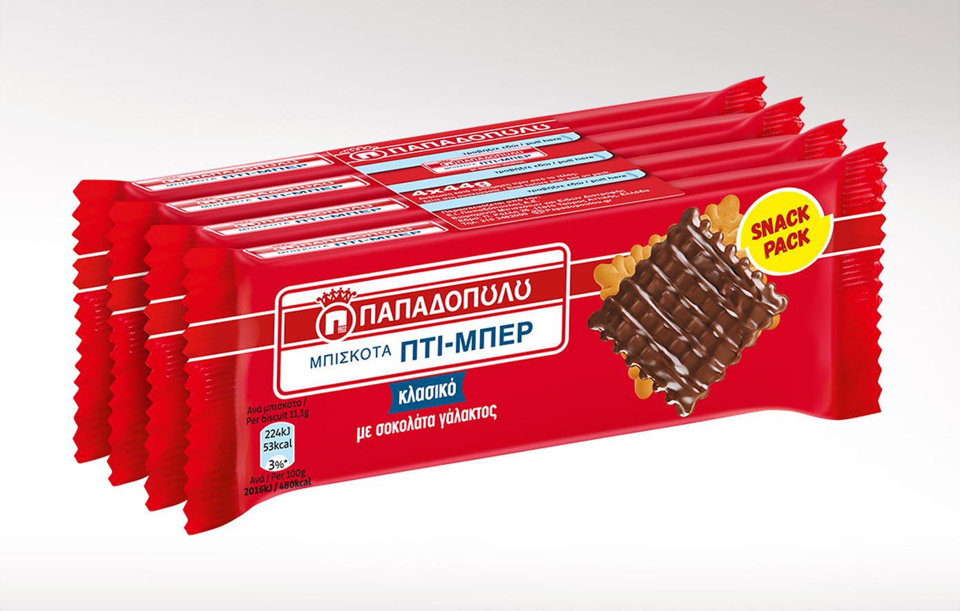 «SNACK PACKS ΠΑΠΑΔΟΠΟΥΛΟΥ, για σοκολατένια απόλαυση σε κάθε σας στιγμή!»
