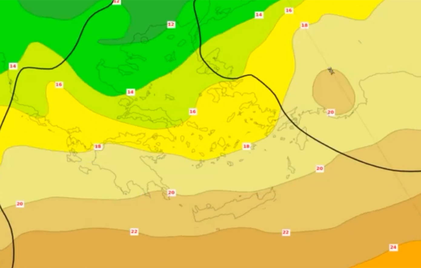 Θοδωρής Κολυδάς: Πού θα «χτυπήσει» το θερμικό ridge – Δείτε τους χάρτες
