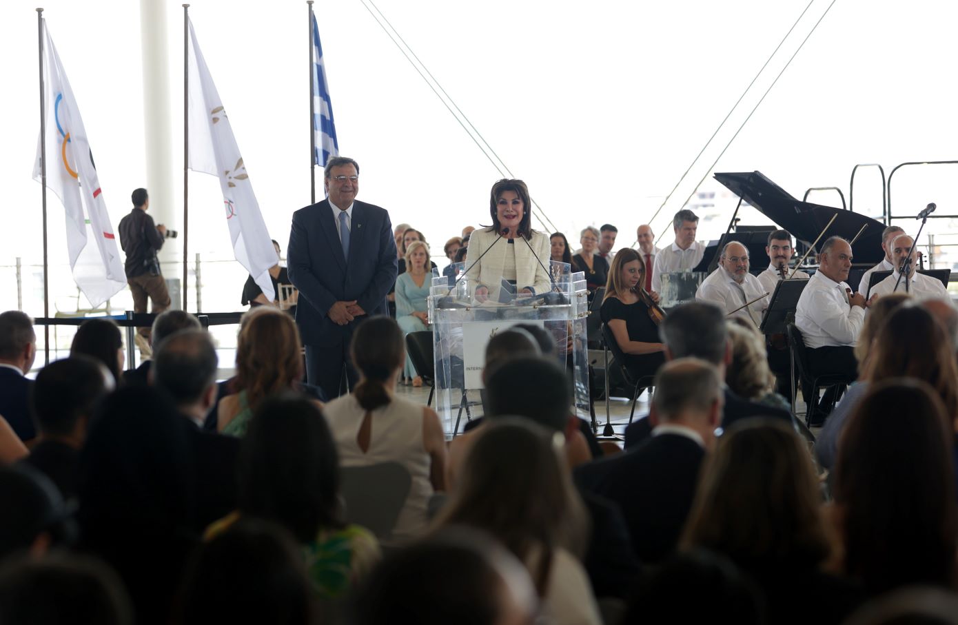 Το βραβείο «Ολυμπία» της Διεθνούς Ολυμπιακής Ακαδημίας παρέλαβε η Γιάννα Αγγελοπούλου-Δασκαλάκη