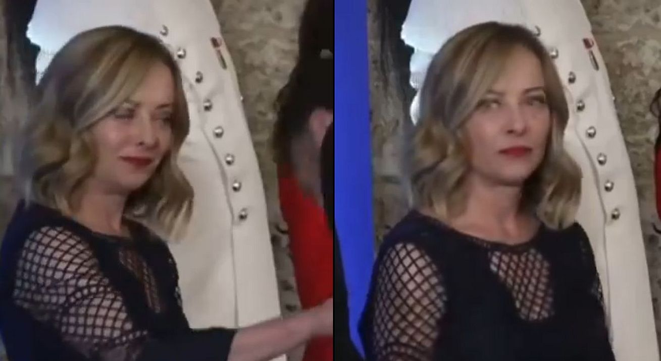 Viral η έκφραση της Μελόνι μετά το χειροφίλημα του Μακρόν: Το άβολο βλέμμα της ιταλίδας πρωθυπουργού