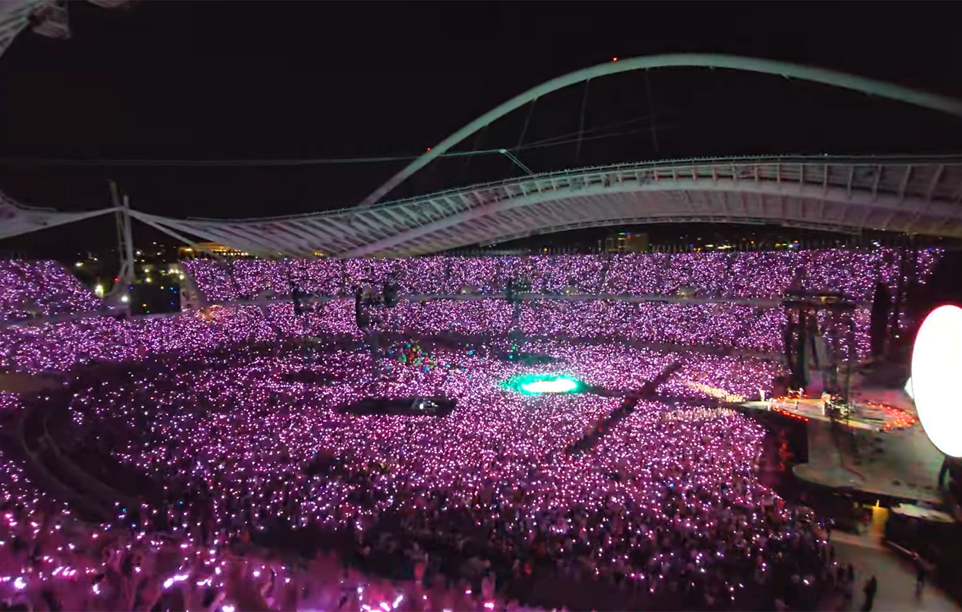 Νέα ανάρτηση των Coldplay με το βίντεο κλιπ από το Ηρώδειο &#8211; Παγκόσμια προβολή για την Ελλάδα