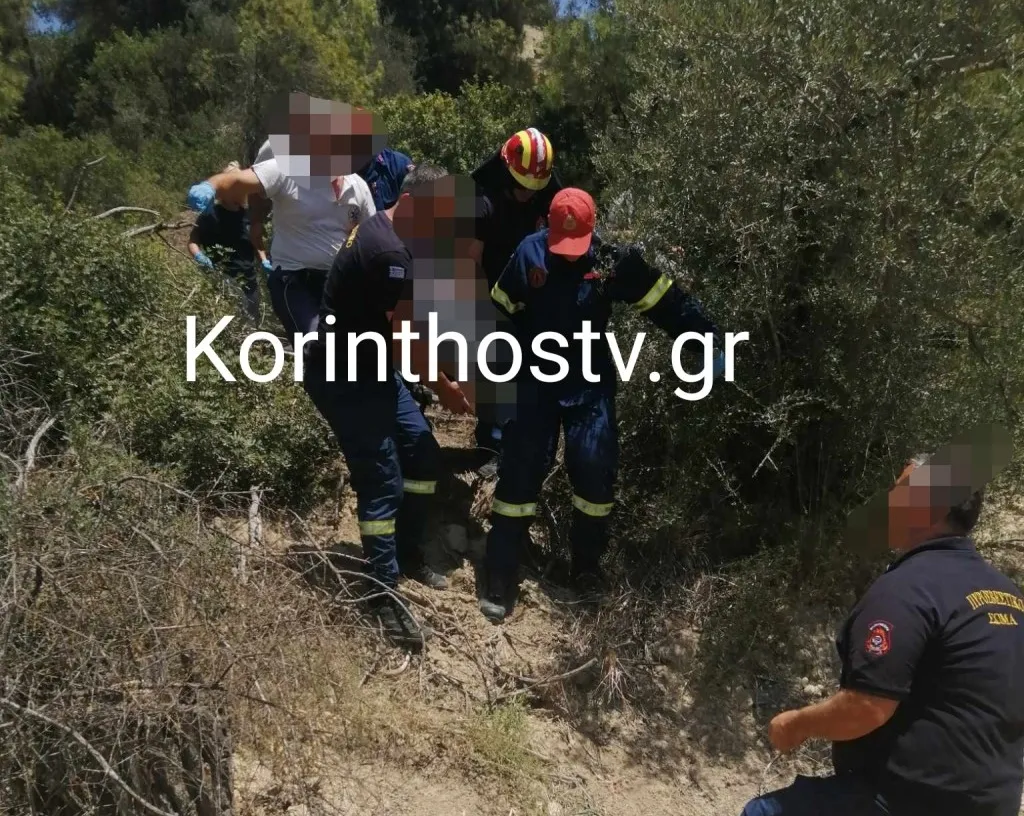 Αυτοκίνητο έπεσε σε γκρεμό 25 μέτρων – Ανασύρθηκε χωρίς τις αισθήσεις του ο οδηγός