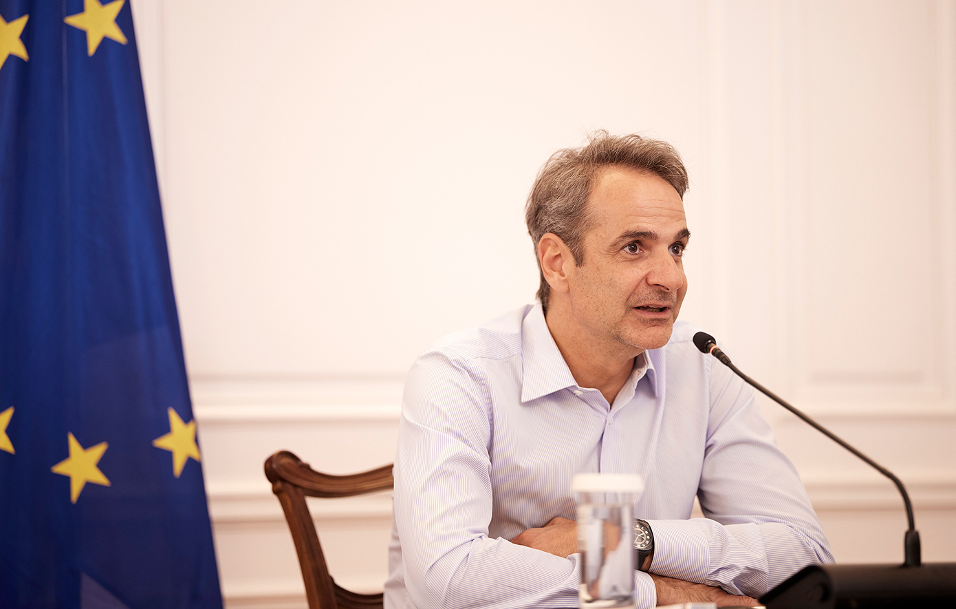 Στην τηλεδιάσκεψη κορυφής του ΕΛΚ συμμετείχε ο Κυριάκος Μητσοτάκης