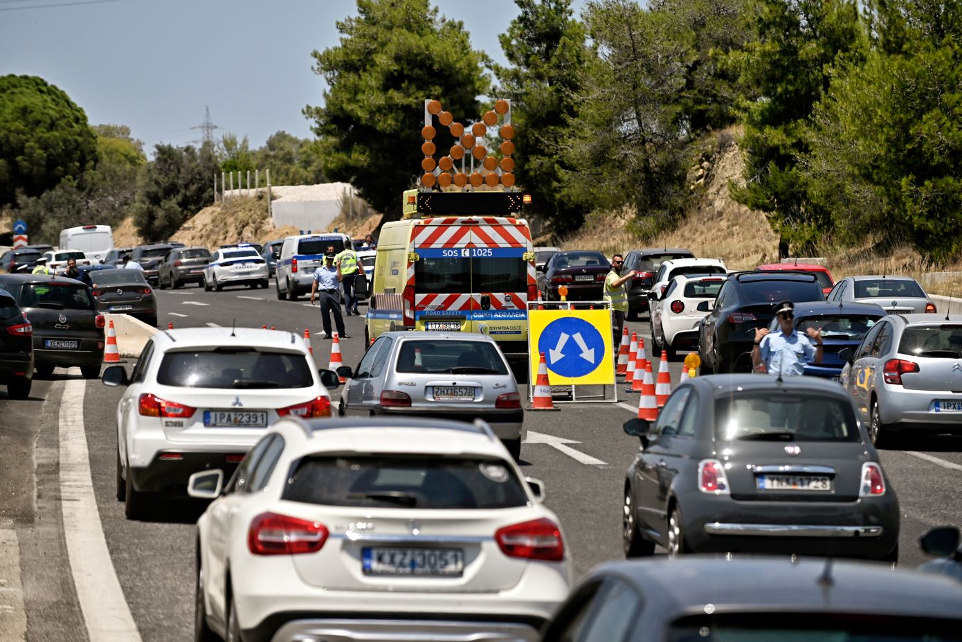 Αποκαταστάθηκε η κυκλοφορία των οχημάτων στην Αθηνών – Κορίνθου στο ρεύμα προς Κόρινθο
