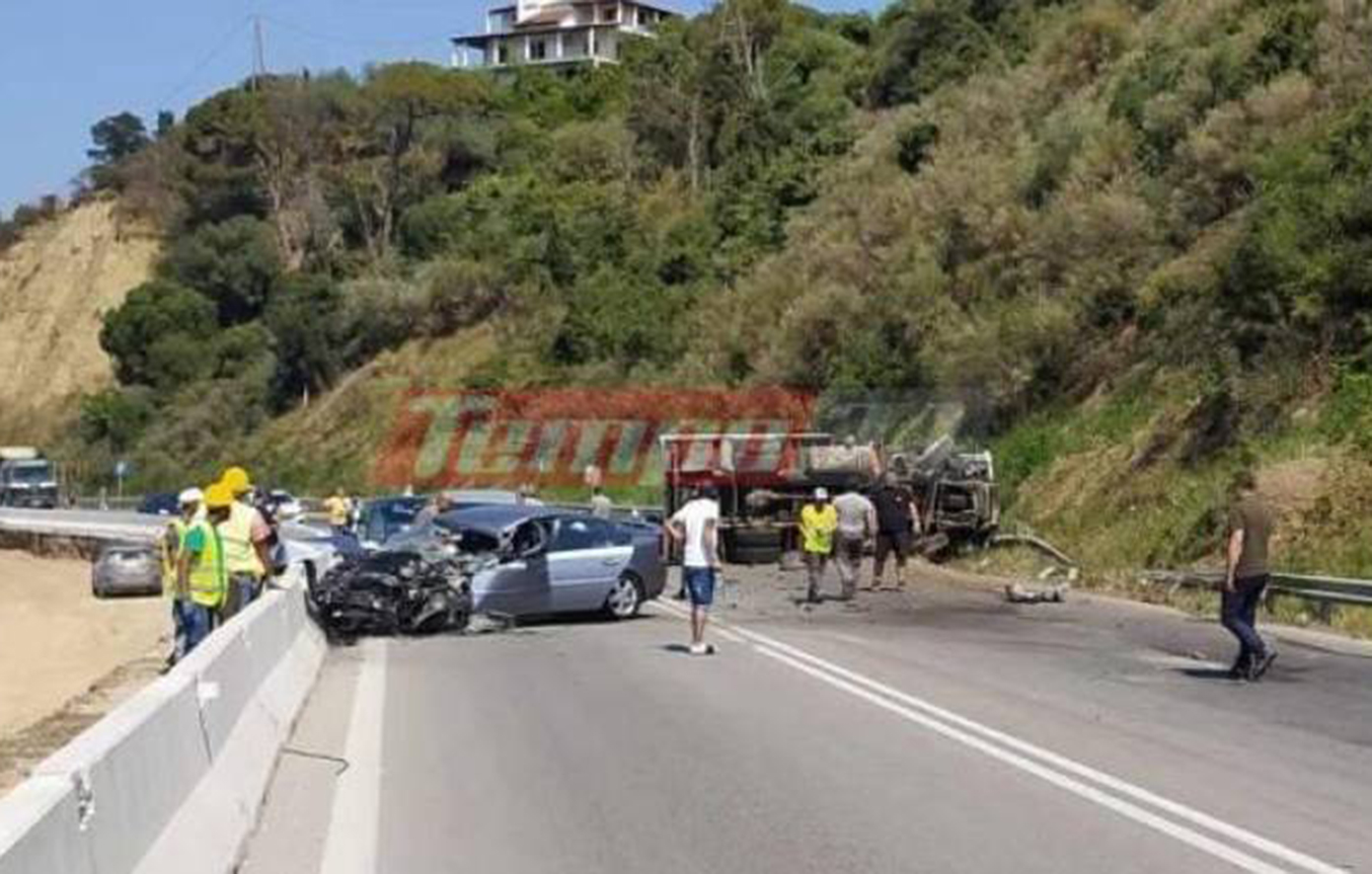 Δύο νεκροί σε τροχαίο στην Πατρών &#8211; Πύργου: Φορτηγό συγκρούστηκε με ΙΧ