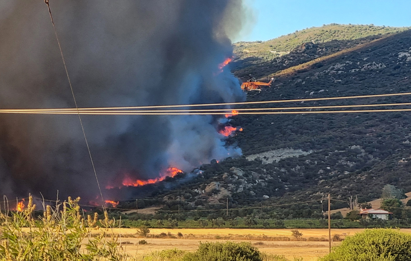 ΠΥΡΚΑΓΙΑ ΣΤΗ ΝΟΤΙΑ ΕΥΒΟΙΑ