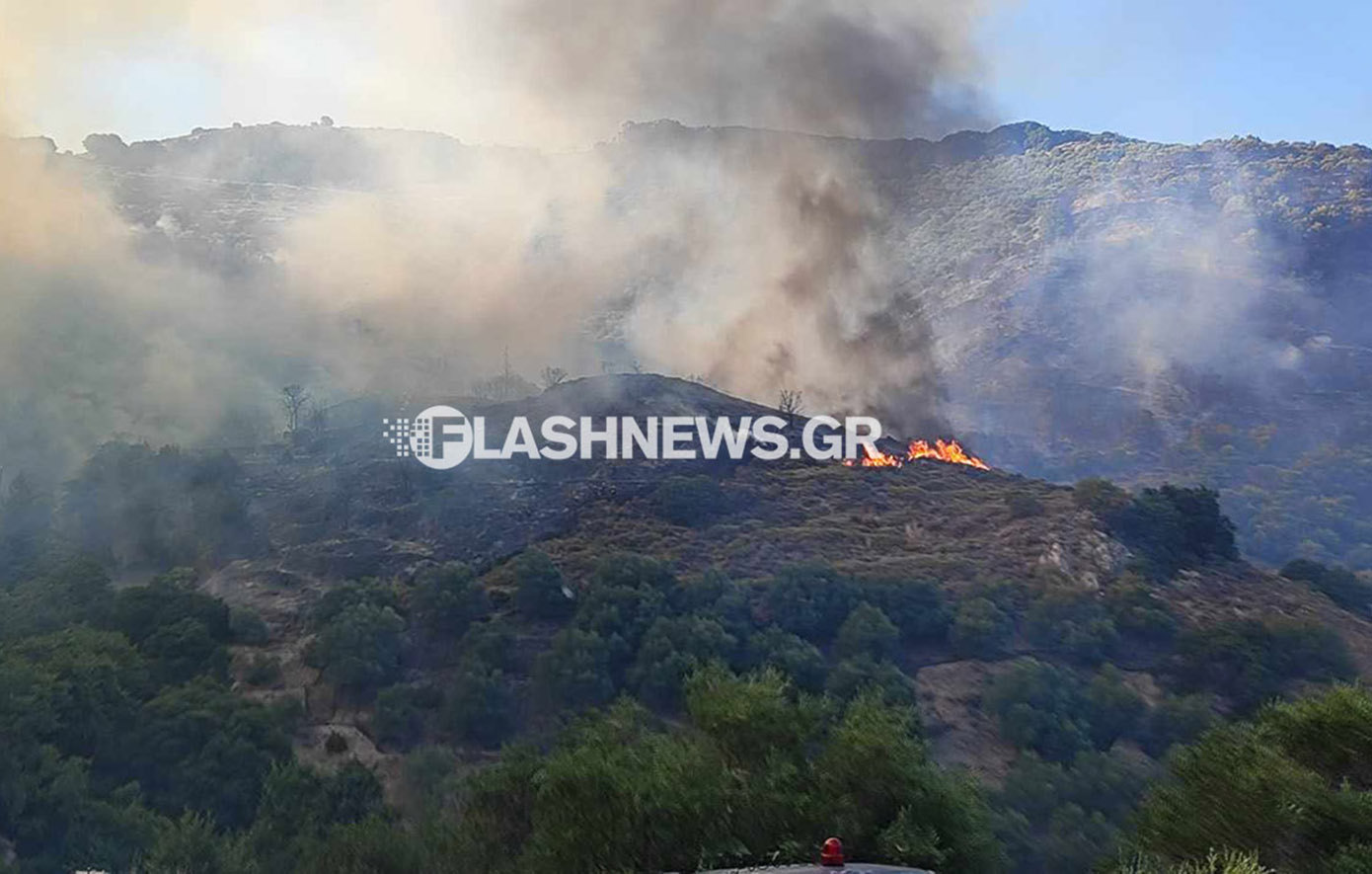 Συνεχίζεται η μάχη με τις φλόγες στα Χανιά: Ήχησε ξανά το 112 – Εκκενώνονται δύο οικισμοί