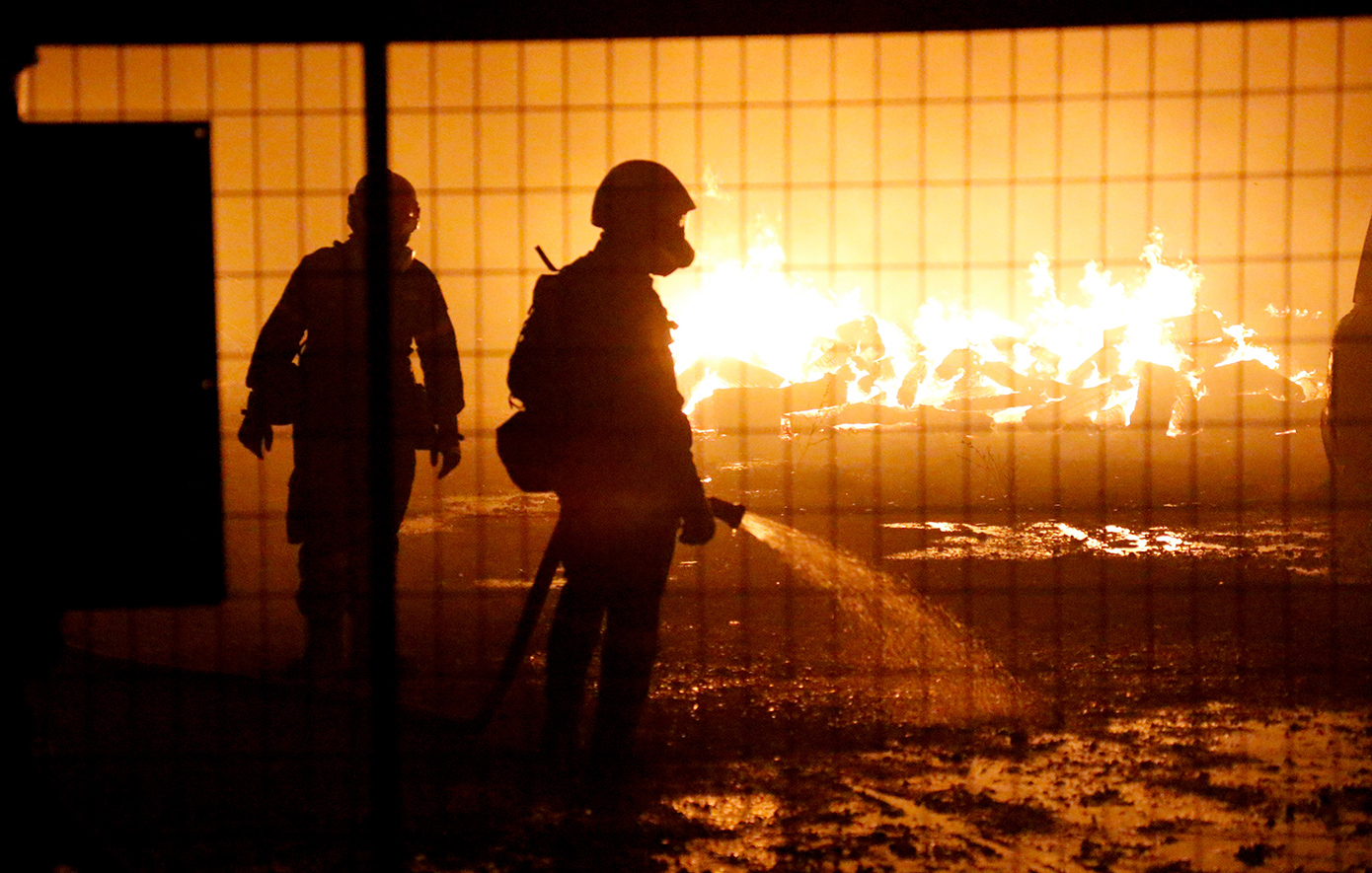 Φωτιά σε εταιρεία με ανακυκλώσιμα υλικά στα Διαβατά Θεσσαλονίκης