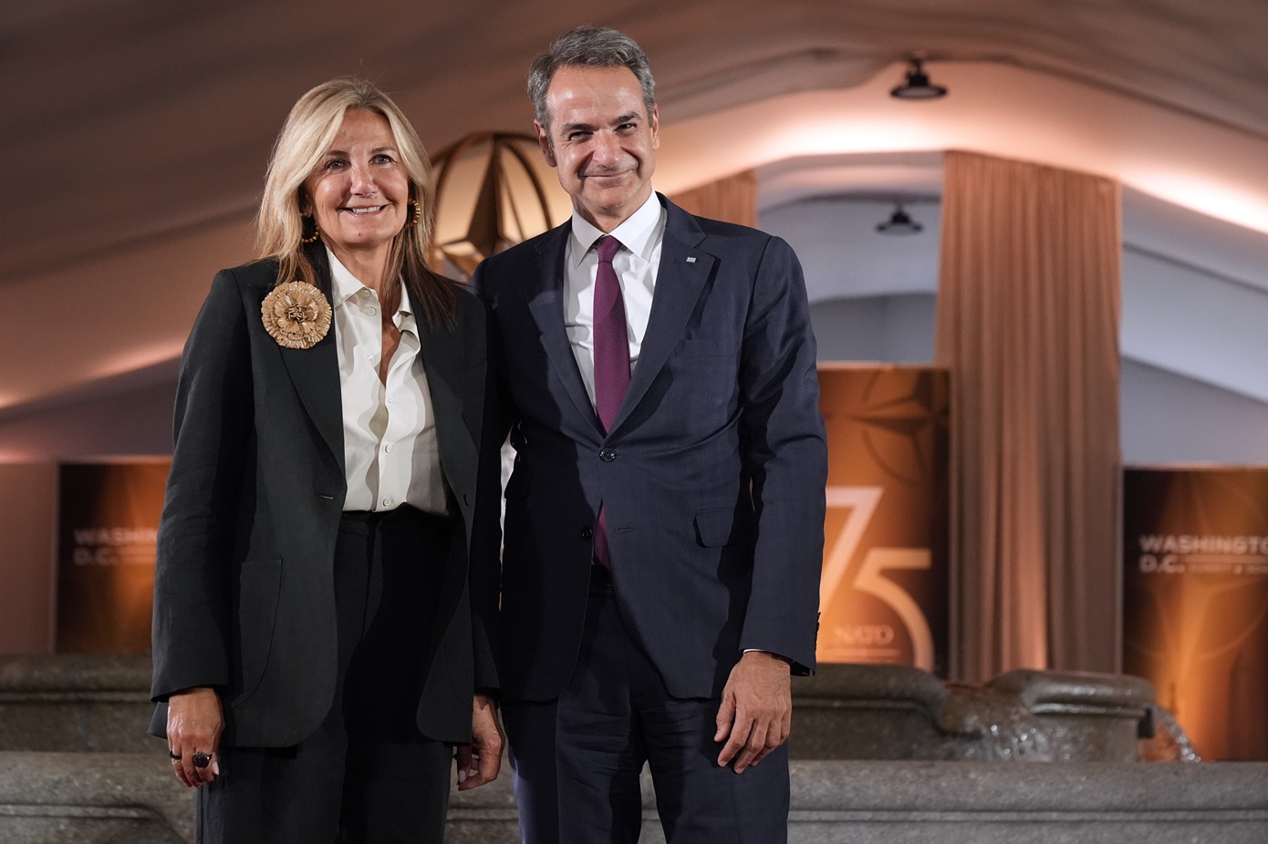Ο K. Μητσοτάκης παρευρέθηκε στην επετειακή εκδήλωση για τα 75 χρόνια του ΝΑΤΟ