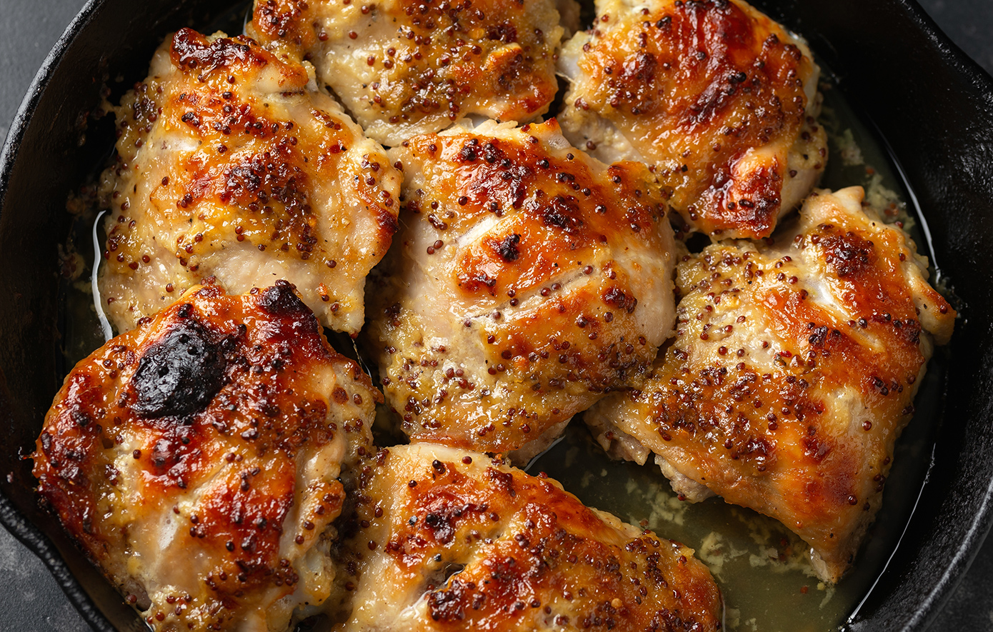 Κοτόπουλο στο φούρνο με μέλι και μουστάρδα