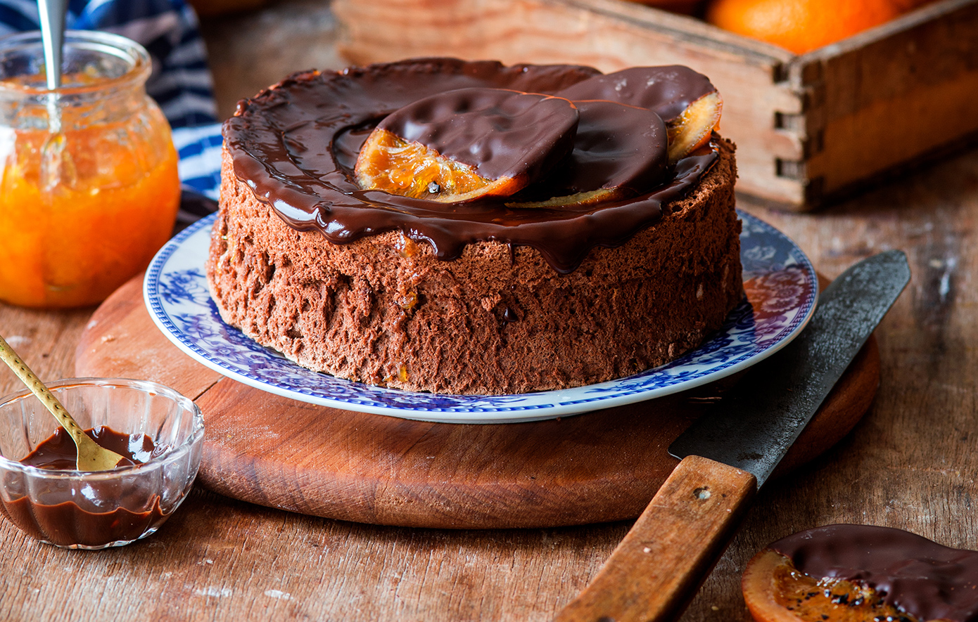 Κέικ πορτοκάλι με σοκολάτα