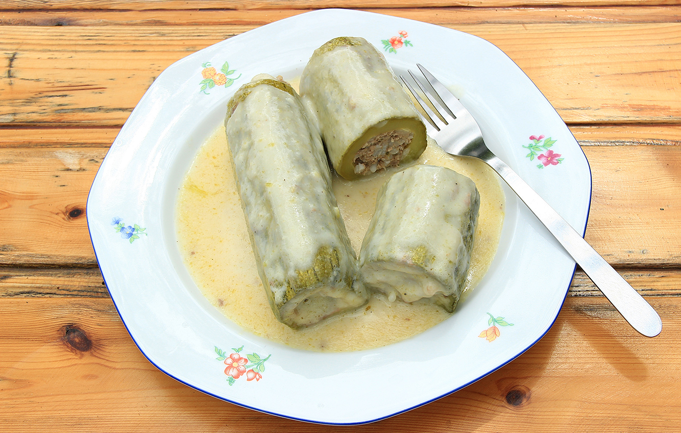 Κολοκυθάκια γεμιστά αυγολέμονο