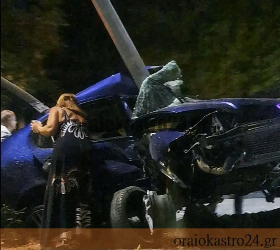 Σοβαρό τροχαίο στο Ωραιόκαστρο – Αυτοκίνητο κατέληξε σε κολώνα, τραυματίστηκαν σοβαρά 27χρονος και 26χρονος