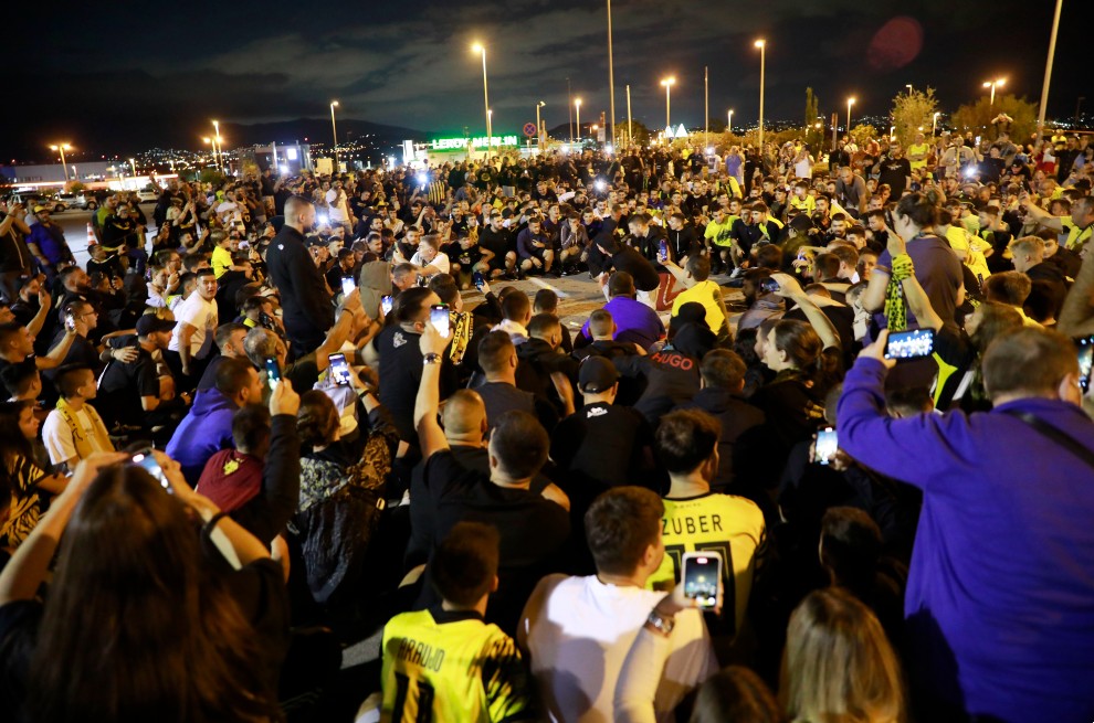 ΑΕΚ υποδοχή Μαρσιάλ ΑΕΚ υποδοχή Μαρσιάλ