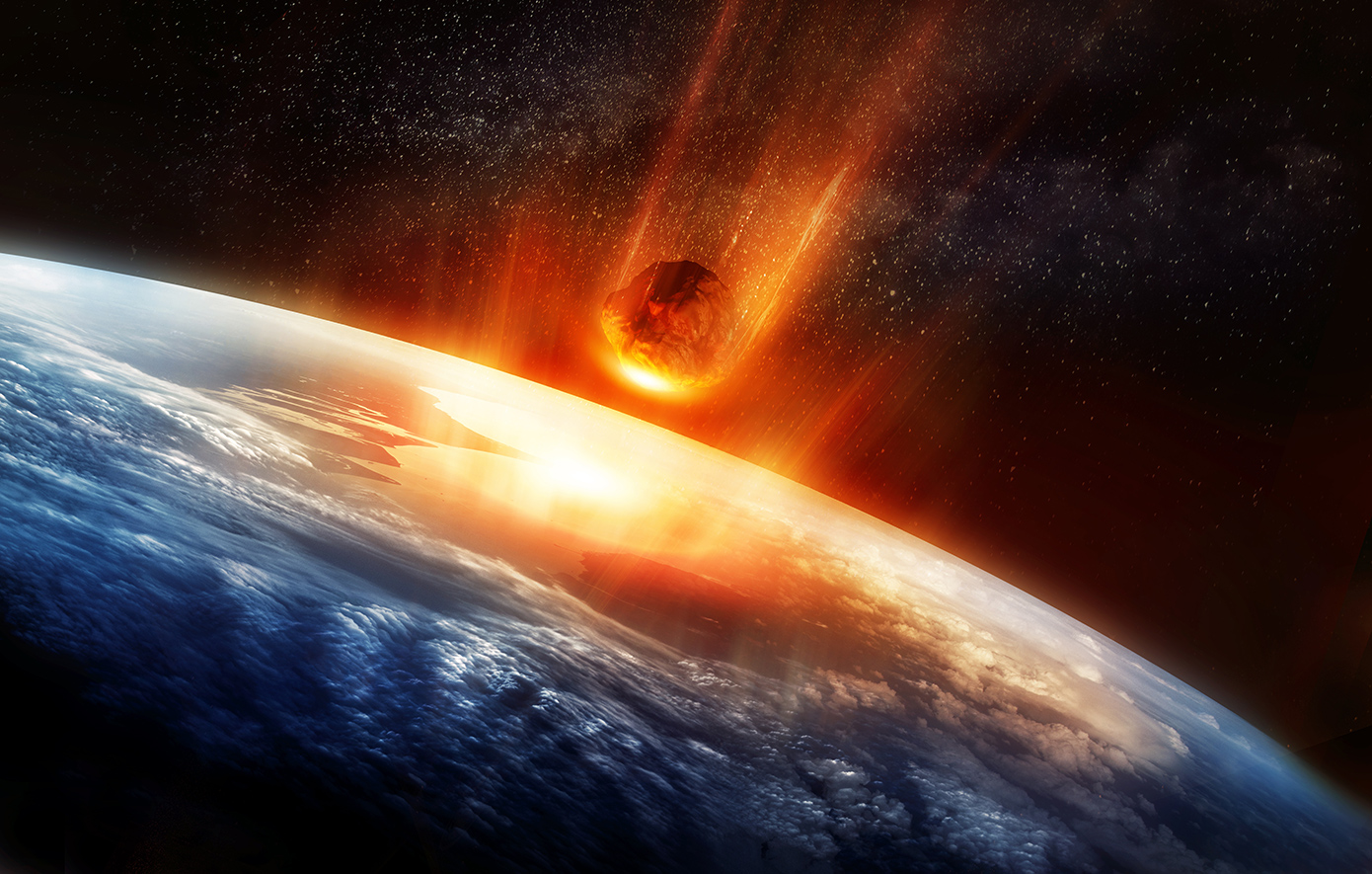 Μετεωρίτης χτυπάει τη Γη Μετεωρίτης χτυπάει τη Γη