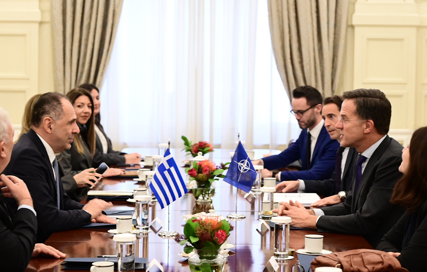 Ο Μαρκ Ρούτε είχε συνάντηση και με τον υπουργό Εξωτερικών, Γιώργο Γεραπετρίτη Ο Μαρκ Ρούτε είχε συνάντηση και με τον υπουργό Εξωτερικών, Γιώργο Γεραπετρίτη