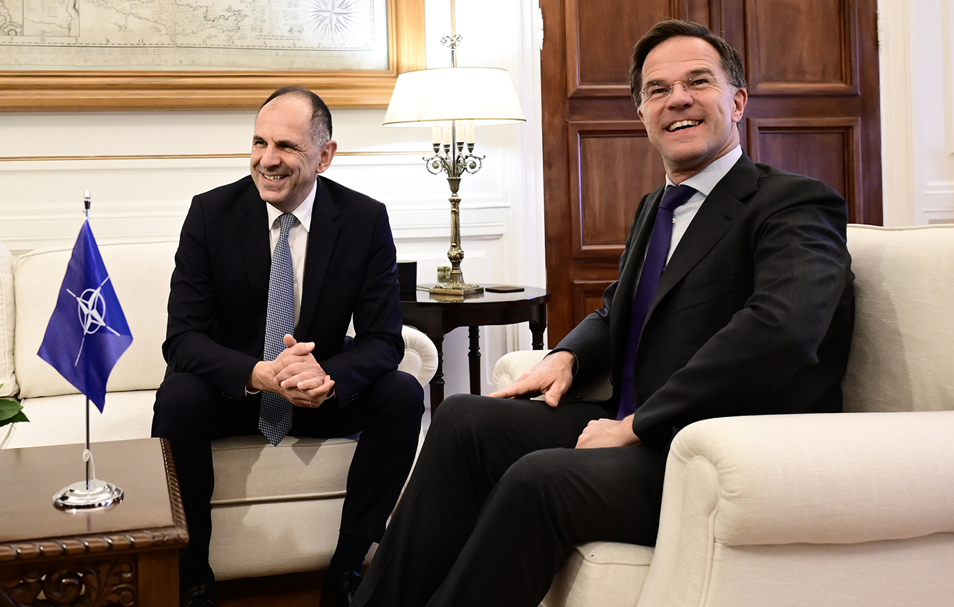 Ο Μαρκ Ρούτε είχε συνάντηση και με τον υπουργό Εξωτερικών, Γιώργο Γεραπετρίτη Ο Μαρκ Ρούτε είχε συνάντηση και με τον υπουργό Εξωτερικών, Γιώργο Γεραπετρίτη