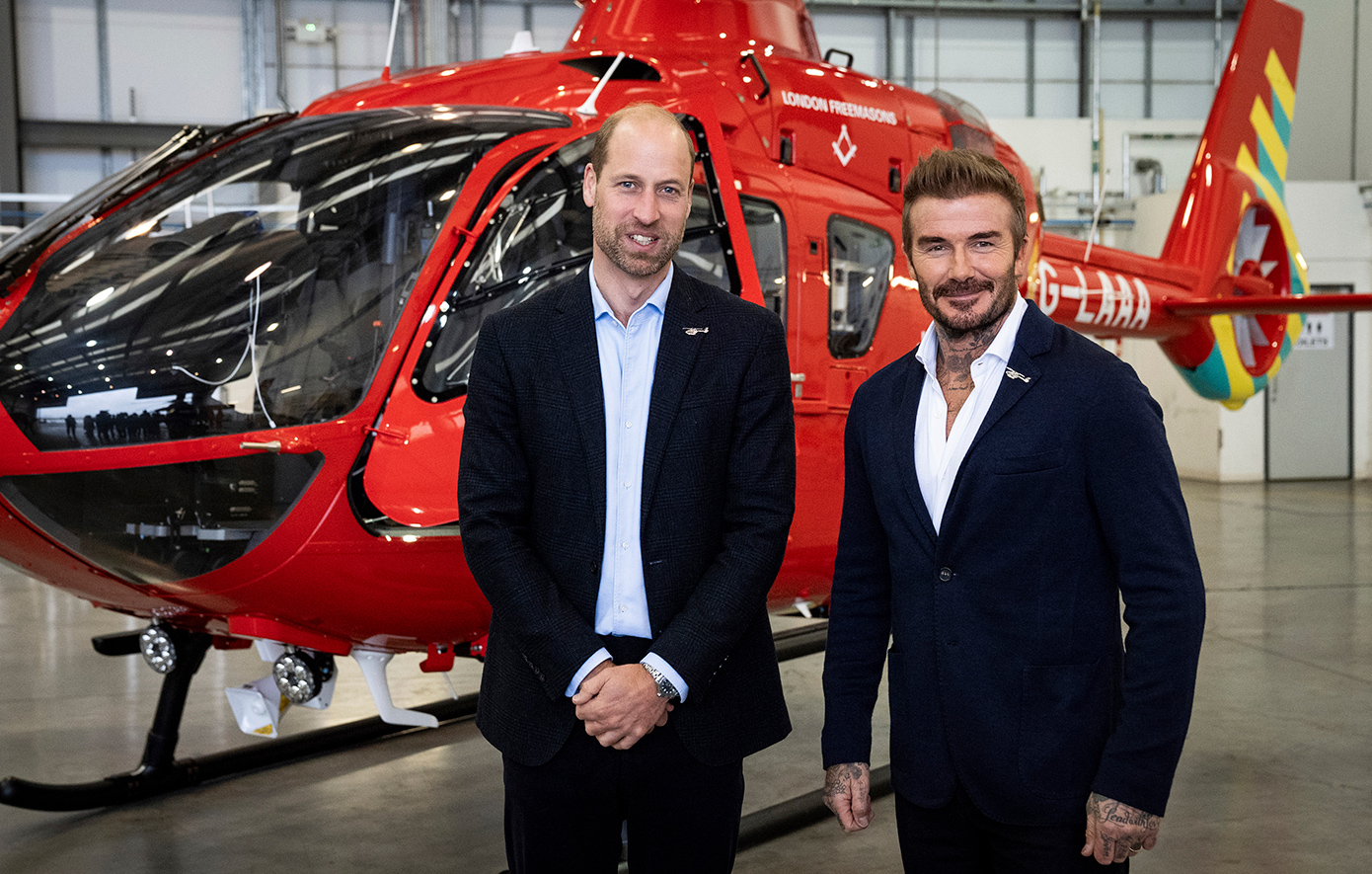 Ντέιβιντ Μπέκαμ και πρίγκιπας Ουίλιαμ Ντέιβιντ Μπέκαμ και πρίγκιπας Ουίλιαμ