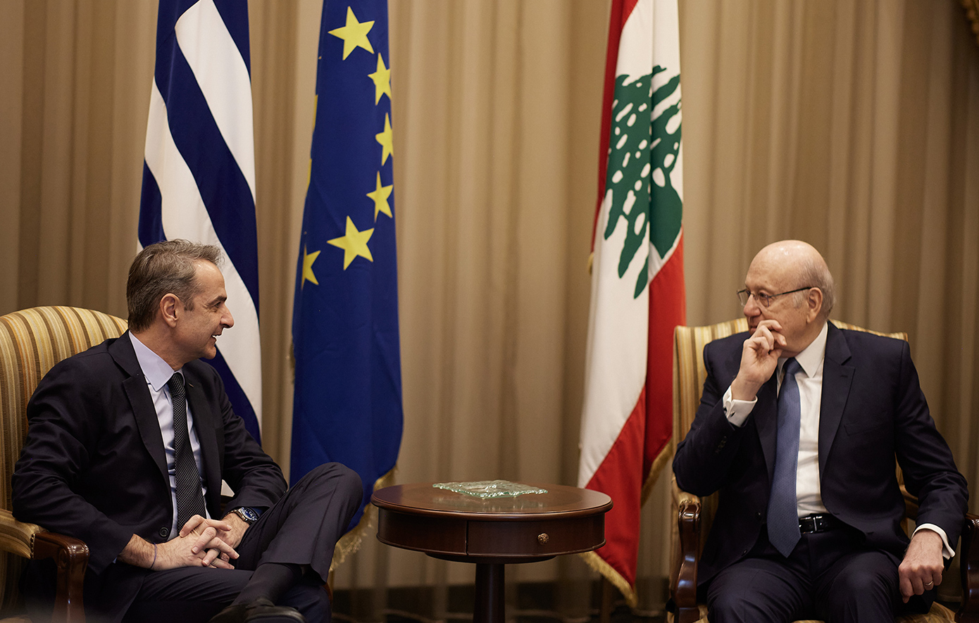 Κυριάκος Μητσοτάκης - Νατζίμπ Μικάτι Κυριάκος Μητσοτάκης - Νατζίμπ Μικάτι