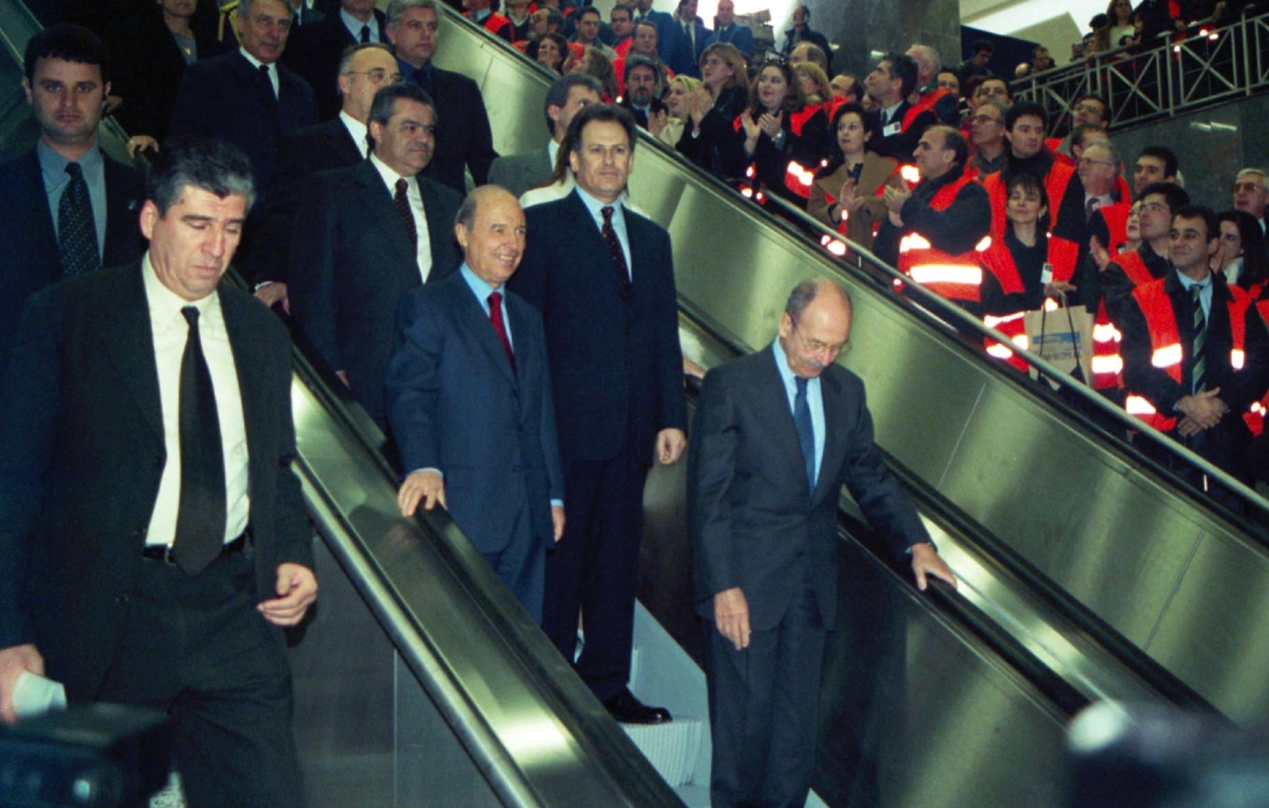 εγκαίνια Μετρό Αθήνας 2000
