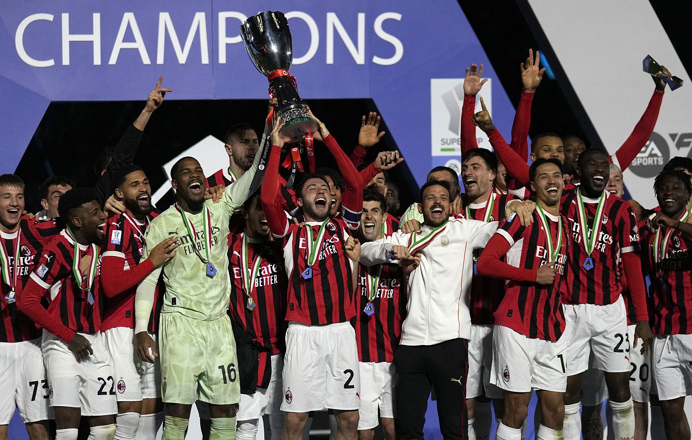 Σούπερ Καπ Ιταλίας-Ίντερ – Μίλαν 2-3 – Οι Ροσονέρι θριάμβευσαν με εντυπωσιακή ανατροπή στο 90+4′