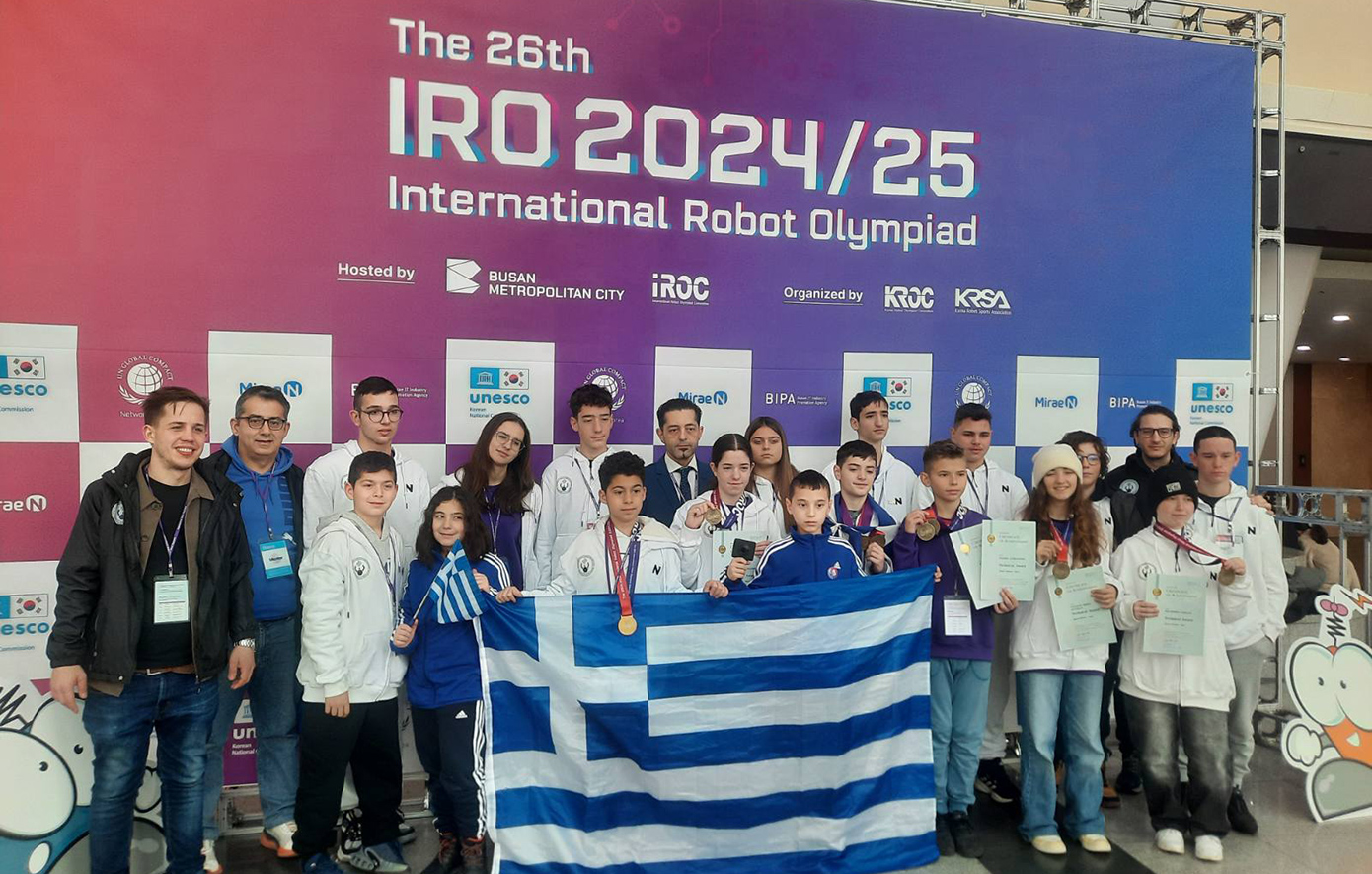 Με 8 μετάλλια η Εθνική Ομάδα Ρομποτικής στην 26η Παγκόσμια Ολυμπιάδα