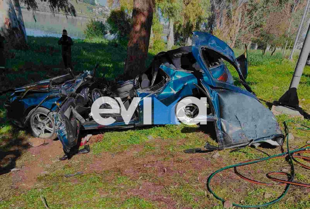 Νεκροί δύο νέοι σε τροχαίο στη Χαλκίδα – Το όχημά τους προσέκρουσε σε δέντρο