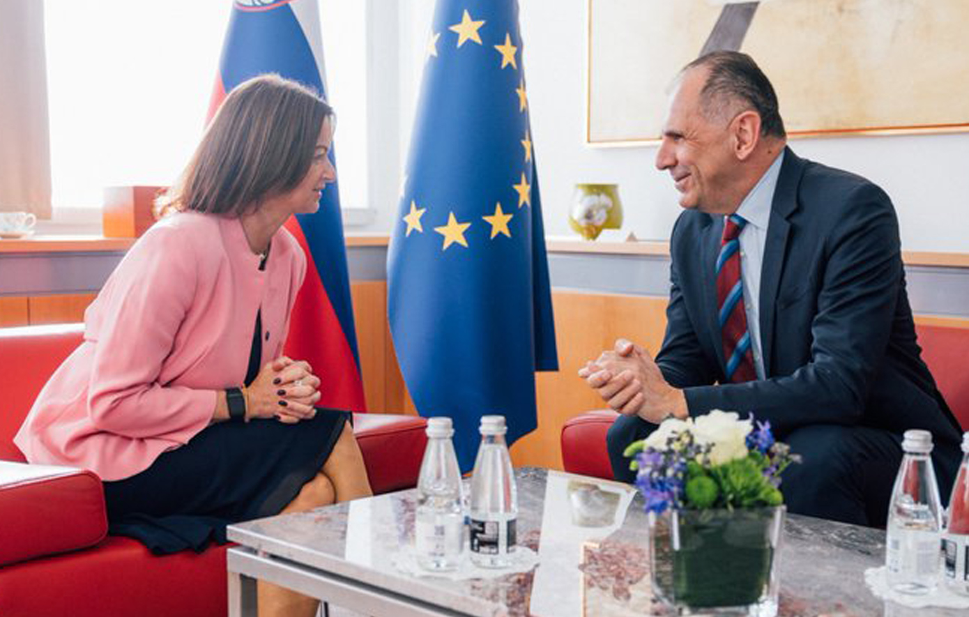 Γιώργος Γεραπετρίτης: Ελλάδα – Σλοβενία ενωμένες στο ΣΑ ΟΗΕ, στήριξη για Κυπριακό και Δ. Βαλκάνια