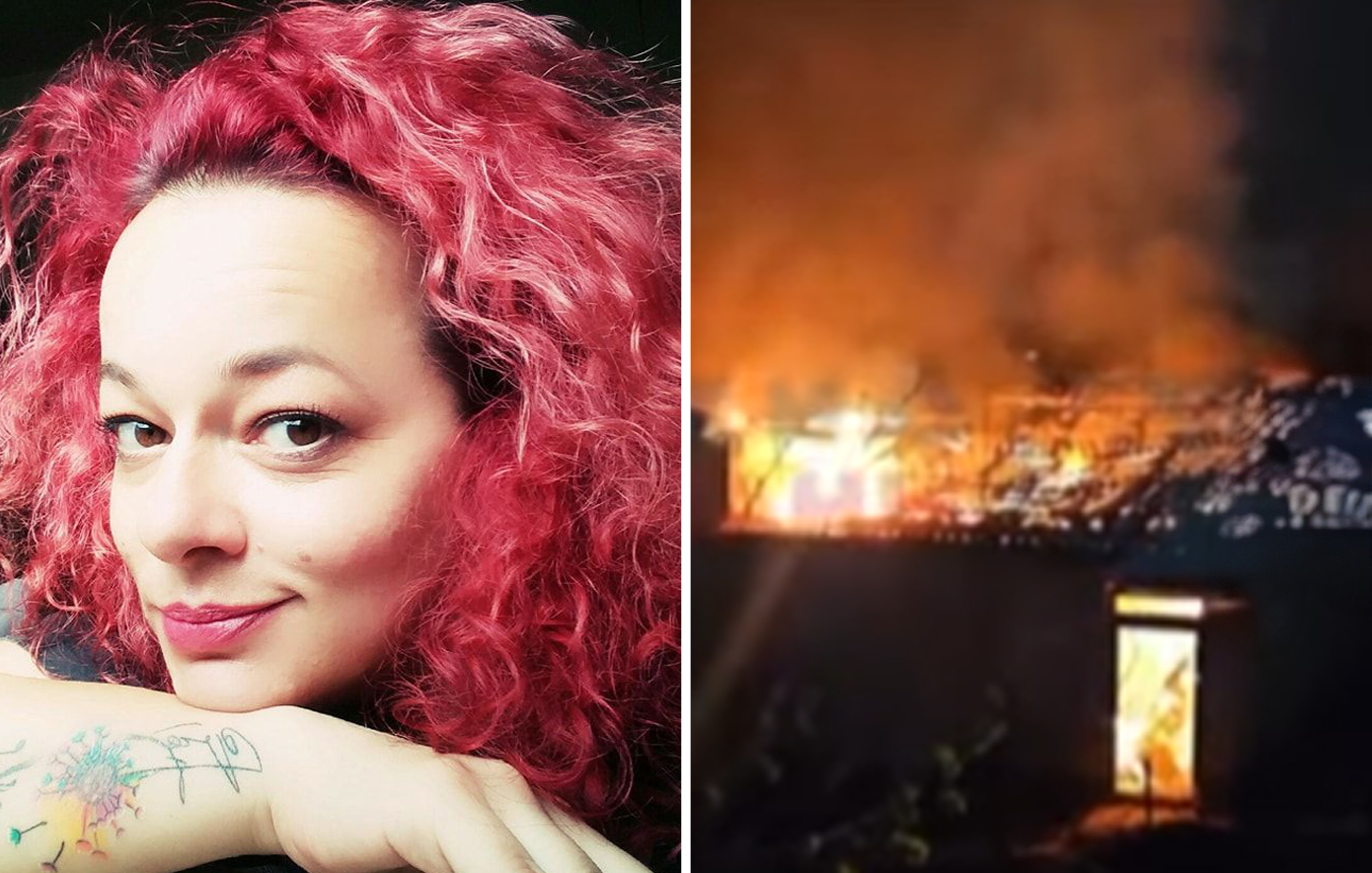 Σκόπια-νεκρή στη φωτιά Σκόπια-νεκρή στη φωτιά