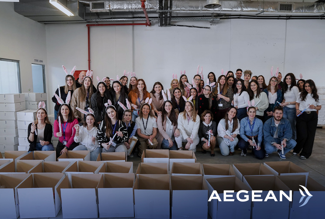 «AEGEAN Easter Crew»: Πασχαλινή δράση προσφοράς και αλληλεγγύης από την εθελοντική ομάδα εργαζομένων της AEGEAN