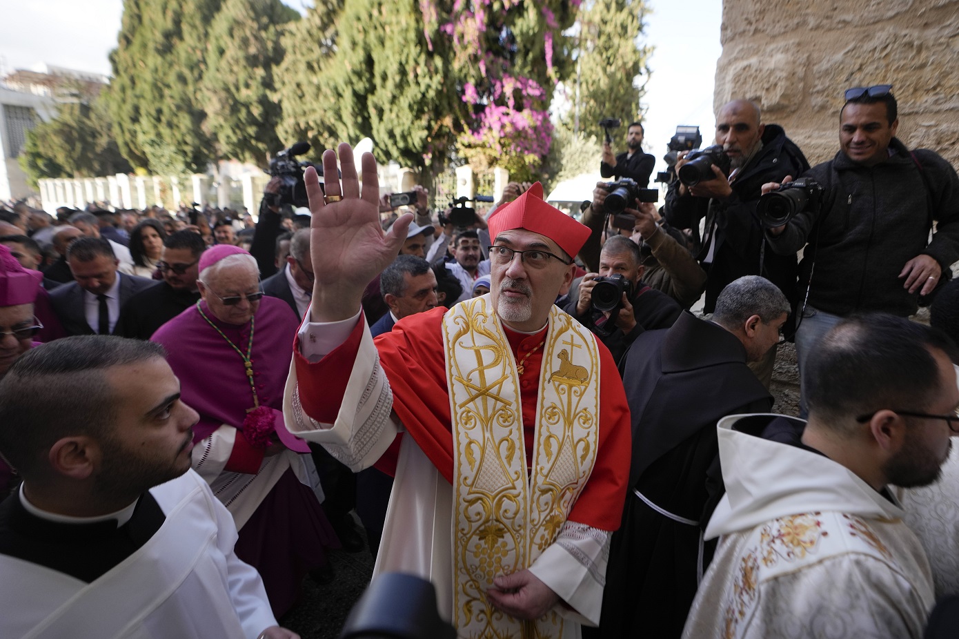 «Η Γάζα ήταν η καρδιά της παπικής θητείας του Φραγκίσκου» δήλωσε ο Λατίνος Πατριάρχης Ιεροσολύμων Πιτσαμπάλα
