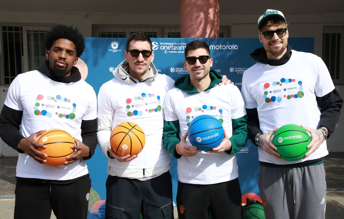 Euroleague: Παίκτες των Παναθηναϊκού και Ολυμπιακού βρέθηκαν στο 57ο Δημοτικό σχολείο Αθηνών