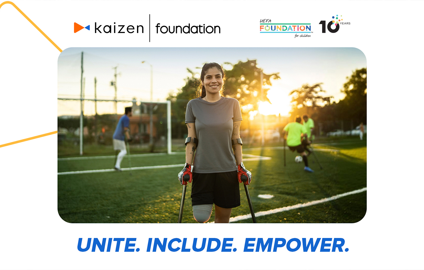 Kaizen Foundation και UEFA Foundation for Children στέλνουν δυνατό μήνυμα συμπερίληψης