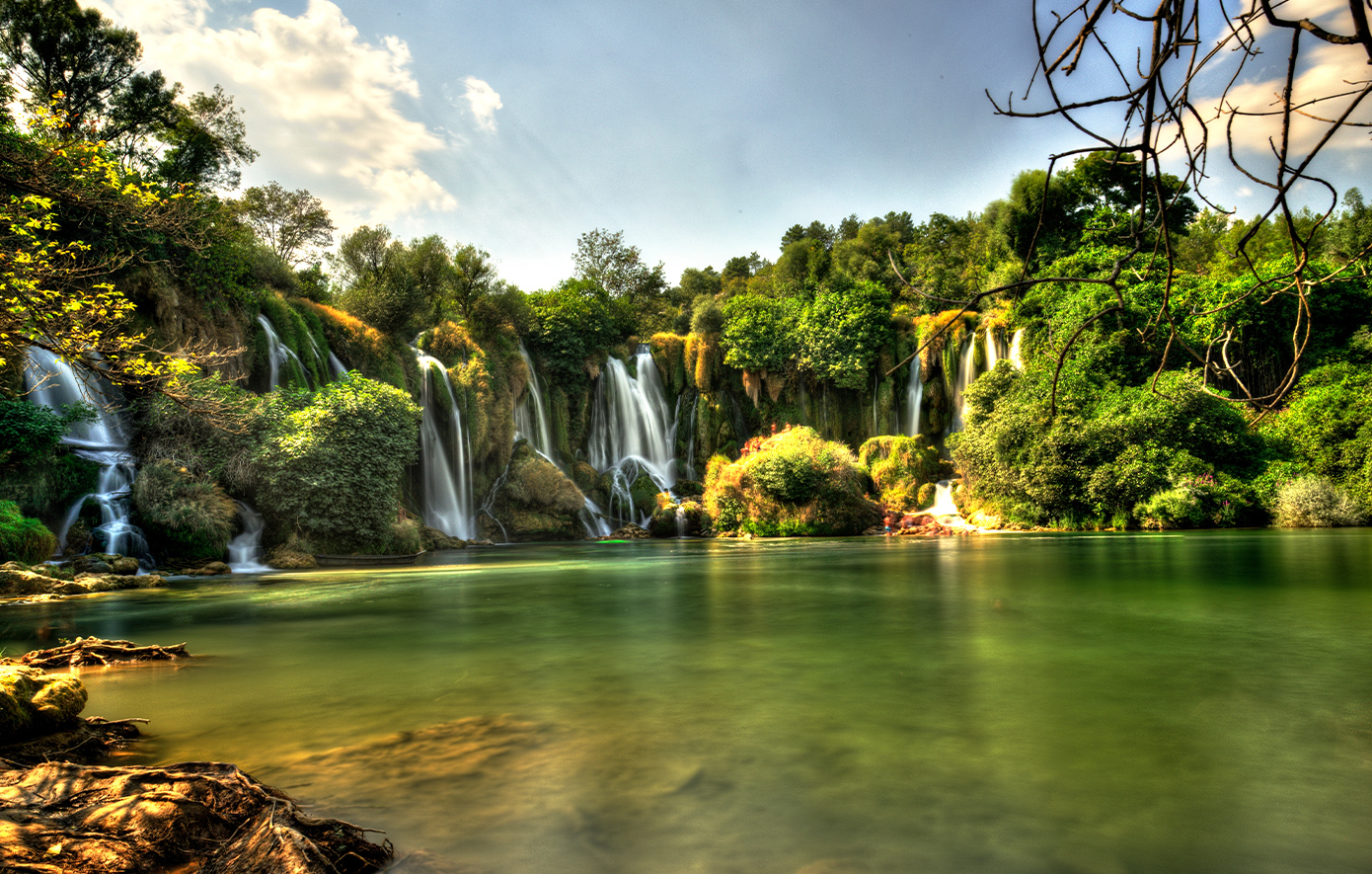 Καταρράκτες Κράβιτσε Βοσνία Καταρράκτες Κράβιτσε Βοσνία